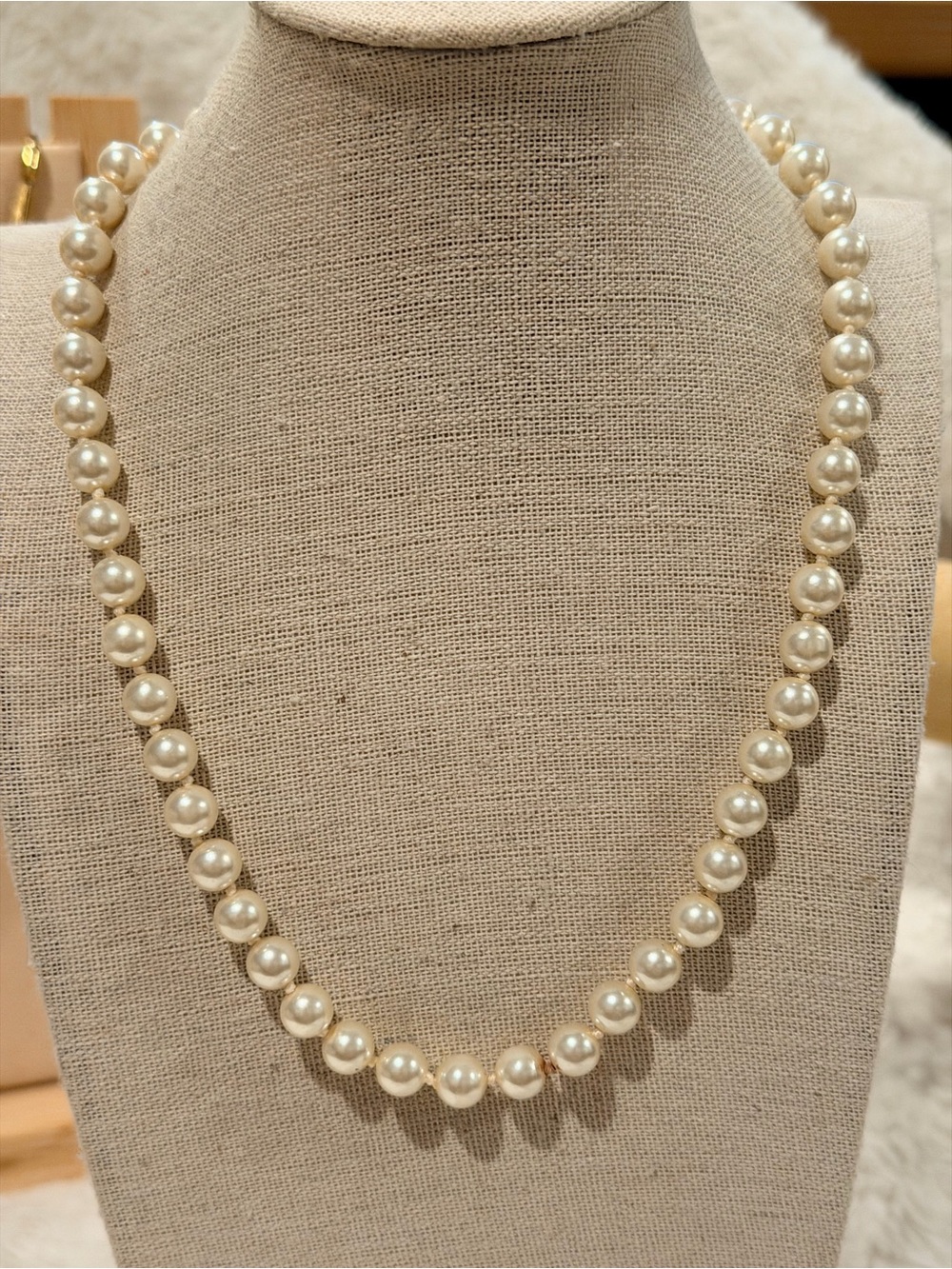 Classic Ivory Pearl Strand Necklace